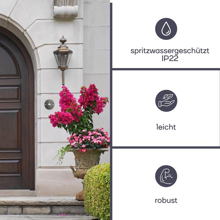 Immagine prodotto Perel Pulsante A Campana - Acciaio Inox - No (Cablato)