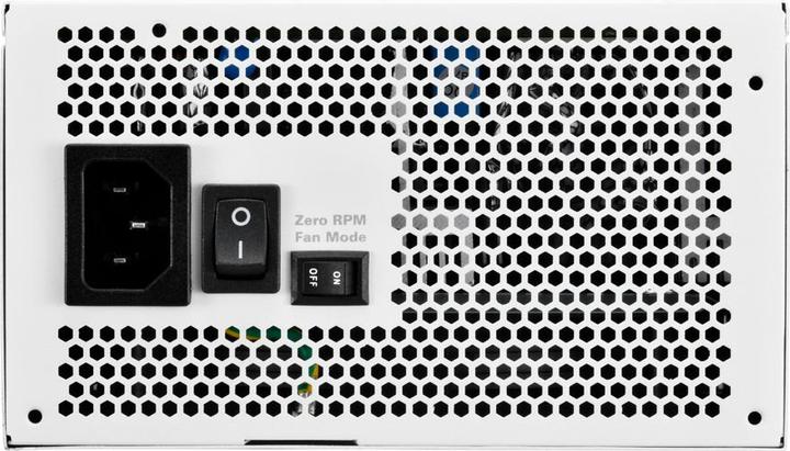 Actual product image Sharkoon Rebel P20 1000 White (white, 1x 12 pin high power connector, 4x PCIe, cable management, 1000 watts) (1000 W)