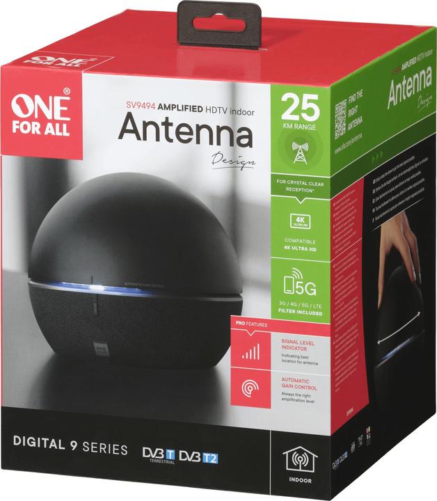 Produktbild One for All Amplified Indoor Design Antenna (Zimmerantenne, DVB-T / -T2)