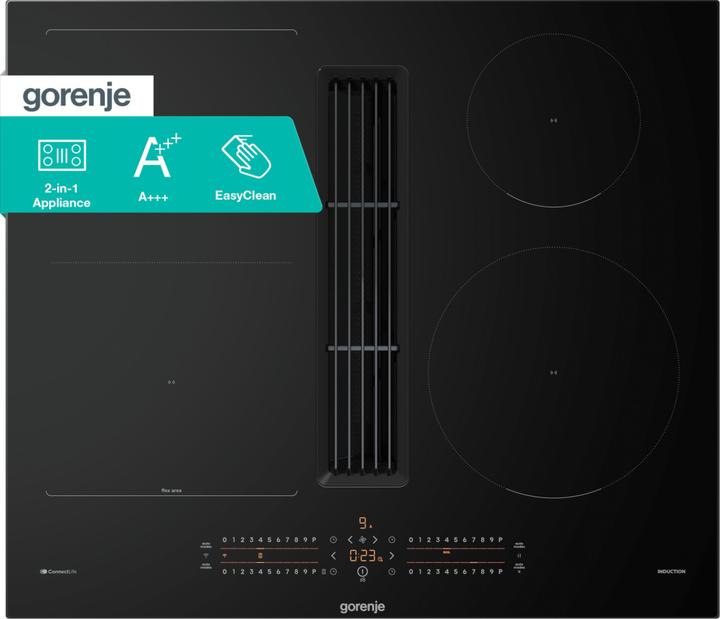 Produktbild Gorenje Eingebautes Kochfeld GEH6432BSCWF (60 cm, Induktionskochfeld)