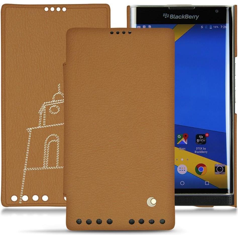 Thumbnail - Noreve Lederschutzhülle horizontal (Blackberry Priv), Smartphone Hülle, Braun