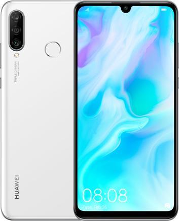 Huawei P30 Lite (128 GB, White, 6.15", Hybrid Dual SIM, 4G)