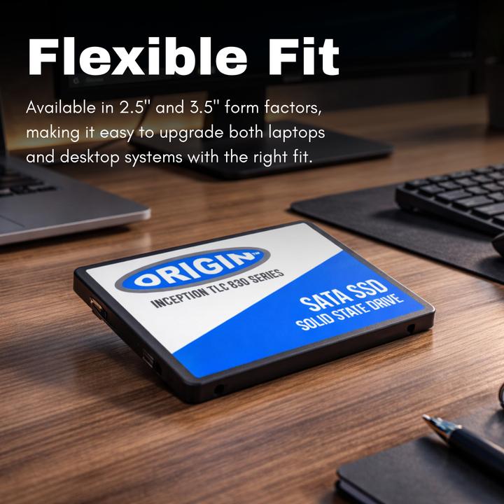 Actual product image Origin Storage NB-256SSD-3DTLC Internal Solid State Drive Serial ATA III (256 GB, 2.5")