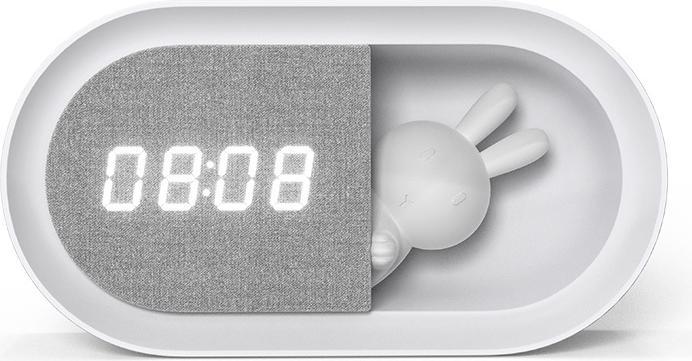 Immagine prodotto Forever Light Wecker mit LED-Hasen-Nachtlicht PURE FNL-05 INGRID weiss lang