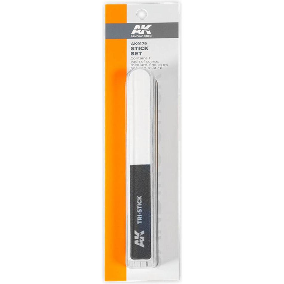 AK Interactive Set di bastoncini per levigare / SET de lijas