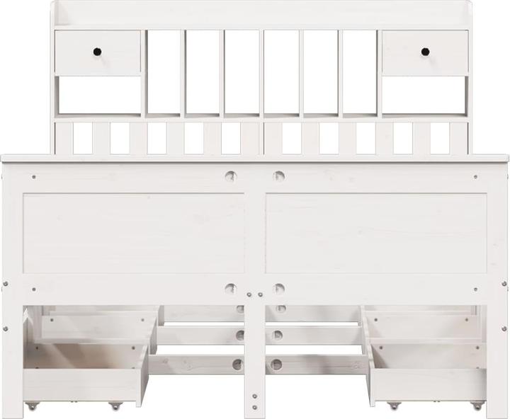 Produktbild vidaXL Bett mit Regal (140 x 200 cm)