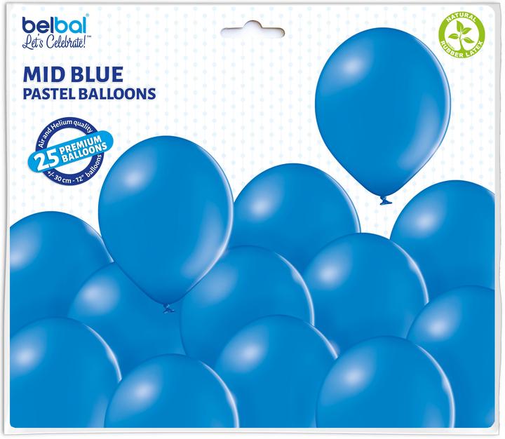 Image du produit Belbal Ballons écologiques Mid Blue 25 pièces (25 x)