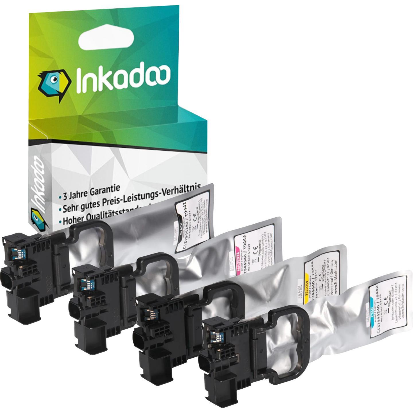 Inkadoo, Druckerpatrone, Druckerpatronen kompatibel mit Epson C13T944440 / T9444 Tintenpatrone
