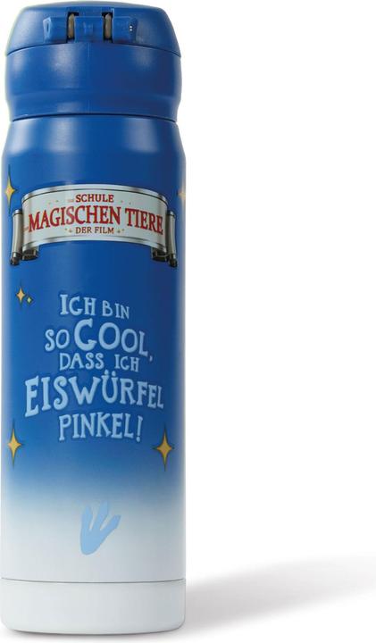 Produktbild Awave Die Schule der Magischen Tiere Trinkflasche 380 ml Edelstahl | blau, Juri (0.38 l)