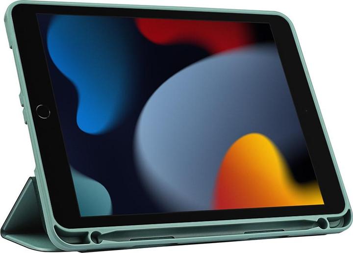 Produktbild Deltalabs Leder Tasche Smart Case Hülle + Apple Pencil Halterung (IPad 10.2 (2019/2020/2021))