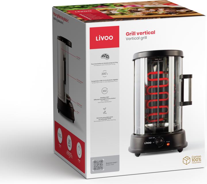 Actual product image Livoo Vertikalgrill