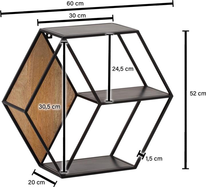Actual product image Wohnling 60x52x20 (60 x 20 x 52 cm)