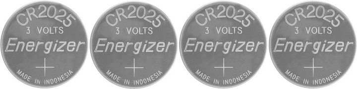 Actual product image Energizer CR2025 Lithium (4 pcs., CR2025, 163 mAh)