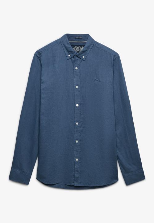 Immagine prodotto Superdry Baumwoll-Leinen-Hemd mit langen Ärmeln (XL)