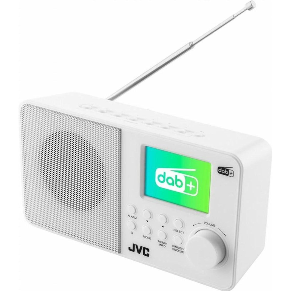 JVC Radio DAB RA-E611W-DAB bianco (DAB, FM), Radio, Bianco