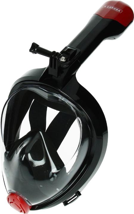Actual product image Caruba Full Face Snorkel Mask Swift Foldable + Action Cam Mount (black L/XL)