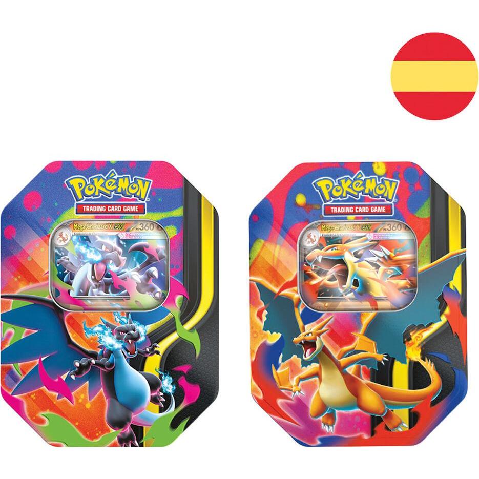 Pokémon Spanish Pokemon Spring Collection Trading Card game tin (Spagnolo, Box Set e Collezione)