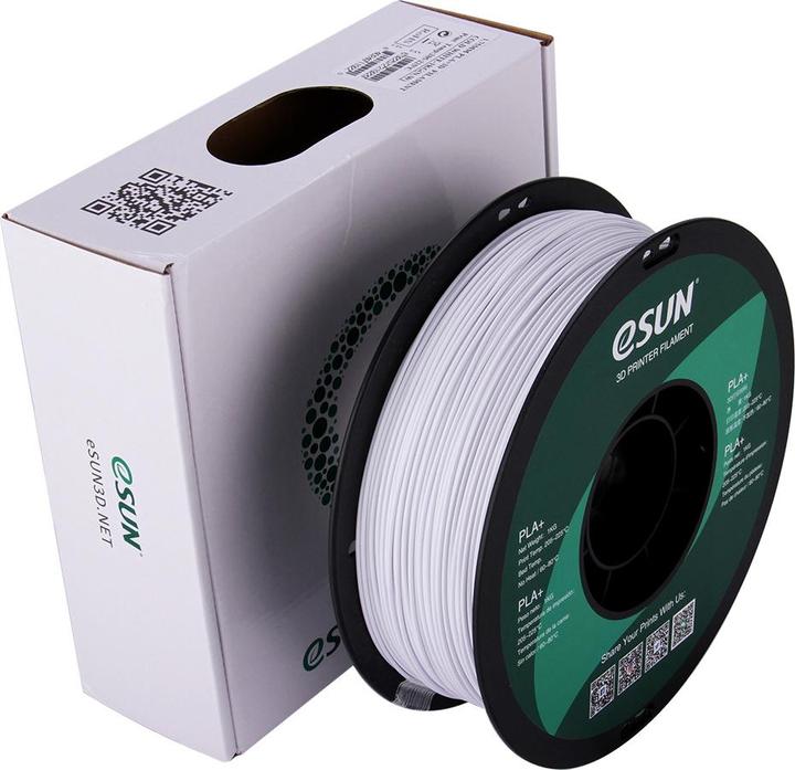 eSUN PLA+ Blanc froid 1.75mm 1Kg (PLA+ LECTURE, 1.75 mm, 1000 g, Blanc)