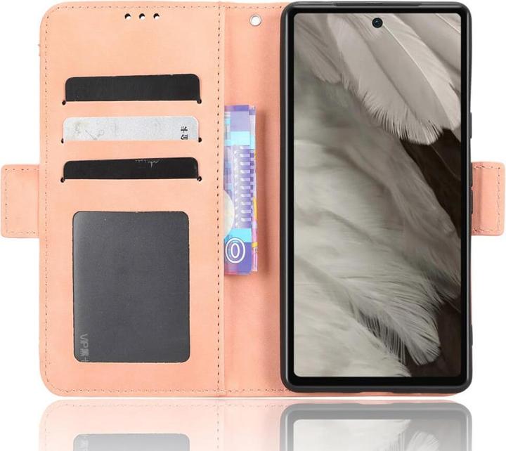 Actual product image Cover-Discount Google Pixel 7a - Case with many card slots pink (Google Pixel 7a)
