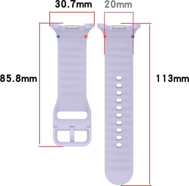 Actual product image Cover-Discount Samsung Galaxy Watch 8 - Silikon Sportarmband Ersatzband (Silicone)