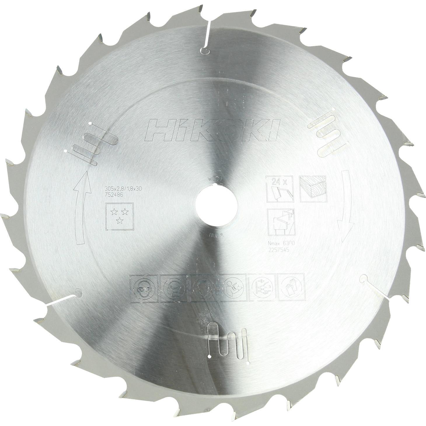 Hitachi, Sägeblatt, Medžio pjovimo diskas HiKOKI 305x30mm, Z24