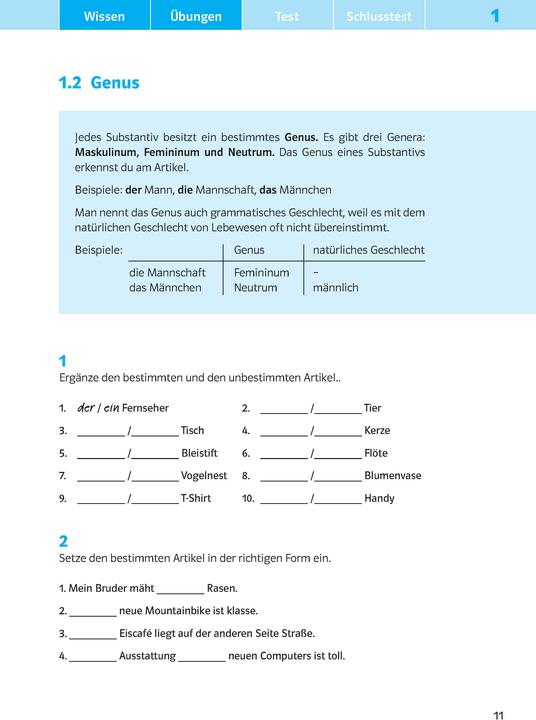 Produktbild Schulgrammatik Deutsch ab Klasse 5. Regeln, Übungen und Tests (Deutsch, 2020)