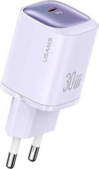 Immagine prodotto Usams Ład. siec. CC251 30W GaN USB-C a ricarica rapida Serie HC viola/viola CC251TC03 (30 W, 1 porzione)
