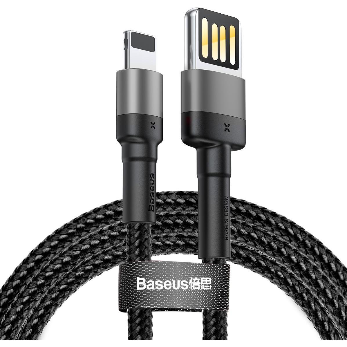 Baseus Cafule Cablespecial editionUSB For iP 1.5A 2M Grey+Black (2 m), USB Kabel