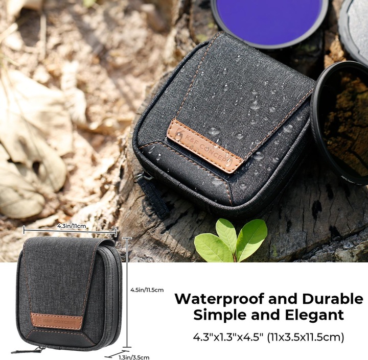 Actual product image K&F Concept 4-Pocket Filter set storage bag KF13.117 (Filter bag, 95 mm)