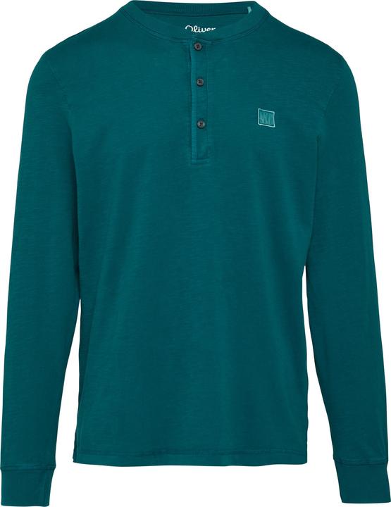 Actual product image S.Oliver T-Shirt Langarmshirt mit Henley-Ausschnitt und Garment Dye (3XL)