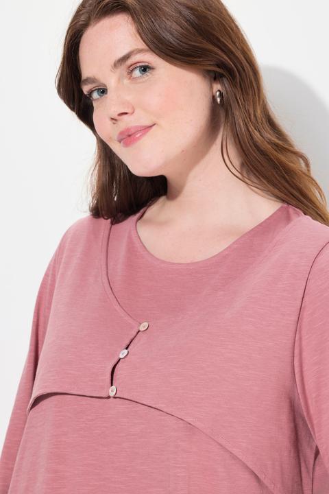 Produktbild Ulla Popken Shirt, Lagenoptik, Rundhals, Langarm (46, 48)