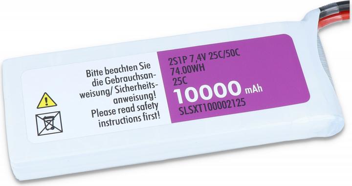 Produktbild SLS XTRON 10000mAh 2S1P 7,4V 25C/50C (7.40 V, 10000 mAh)