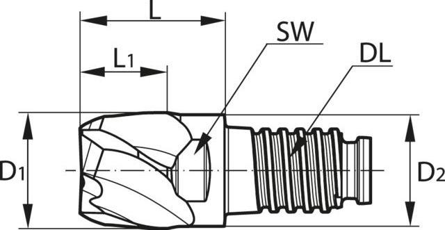 Image du produit Haimer Duo-Lock Mill Hpcaltin