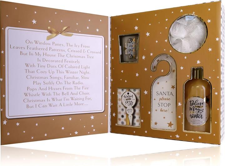 Actual product image Accentra Christmas Eve Box WINTER MAGIC for a relaxing pre-Christmas evening, incl. 200ml bubble bath, 60g