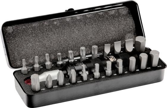 Immagine prodotto Bahco Set di cacciaviti a percussione da 1/4" per viti Phillips e TORX 45 mm × 70 mm × 197 mm - 23 pezzi (45 mm)