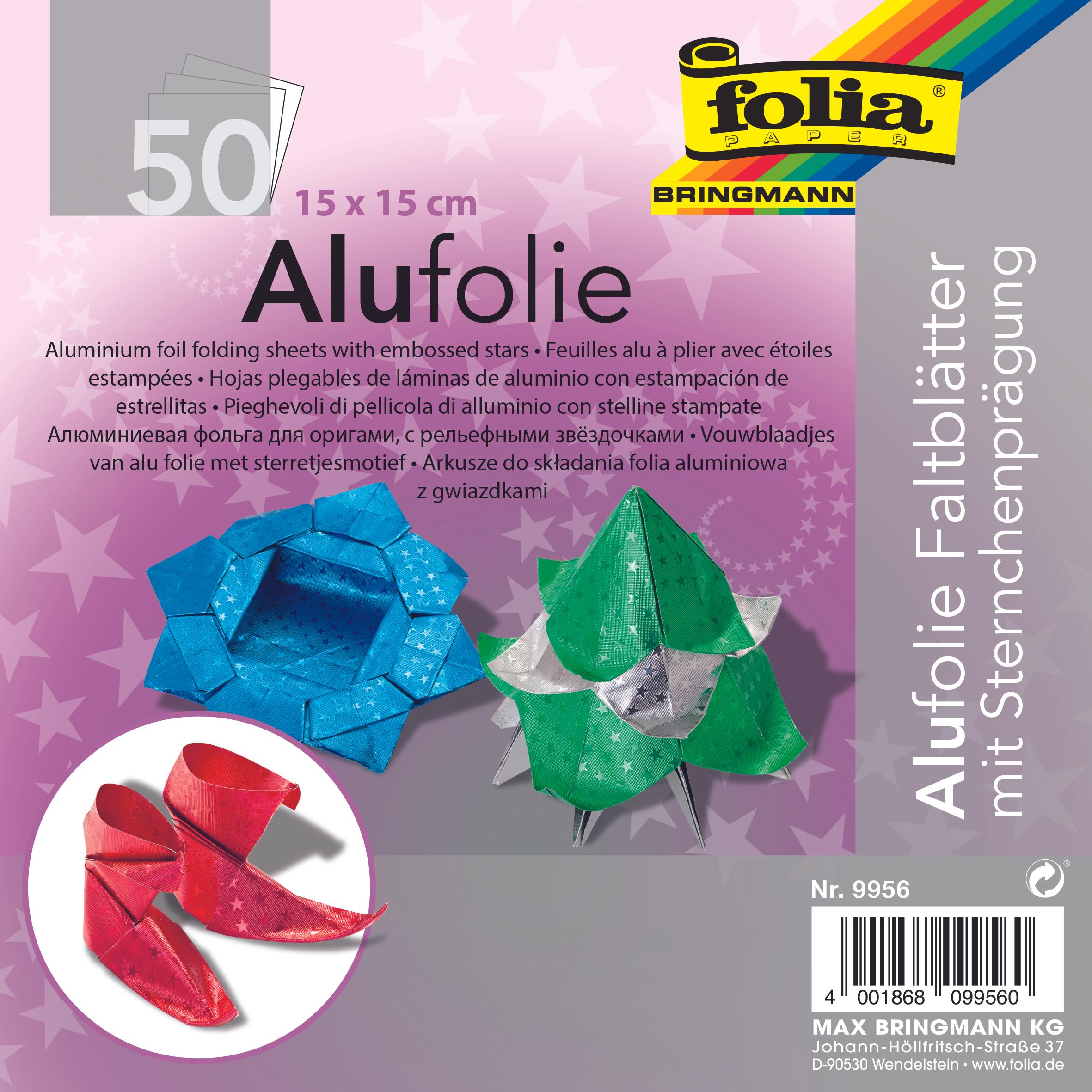 Thumbnail - Folia, Bastelpapier, Faltblätter Alufolie Sternchen quadr. (1 x)