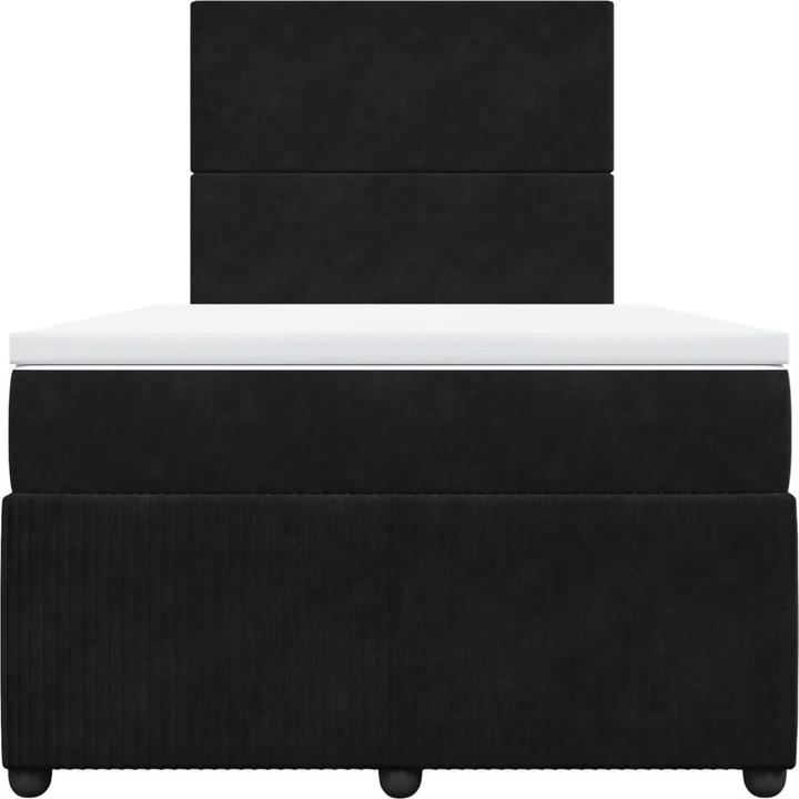 Actual product image vidaXL Bo x spring bed with mattress 120 x 190 cm velvet (120 x 190 cm)