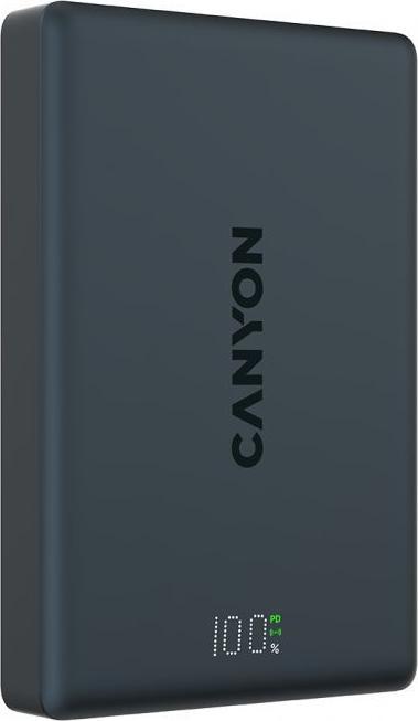 Canyon "CPB511B Powerbank onPower 10.000 mAh slim Magsafe black" (10000 mAh, 20 W)