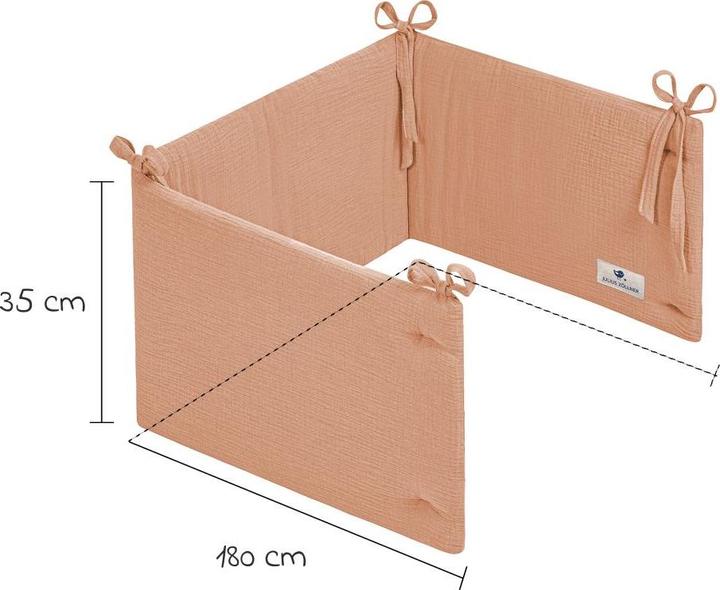 Image du produit Julius Zöllner Tour de lit Mousseline Dune 180 x 35 cm