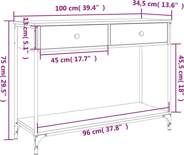 Produktbild vidaXL Gianni (100 x 34.5 x 75 cm)