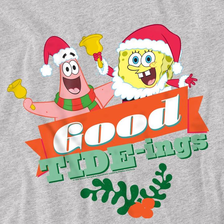 Produktbild Spongebob Squarepants Good Tideings TShirt weihnachtliches Design (XL)