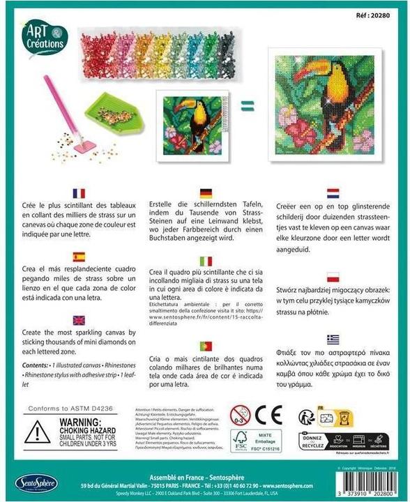 Produktbild Sentosphere Strasssteinbild Tukan