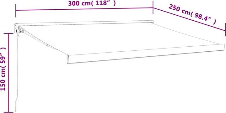 Produktbild vidaXL Markise (2.50 m)