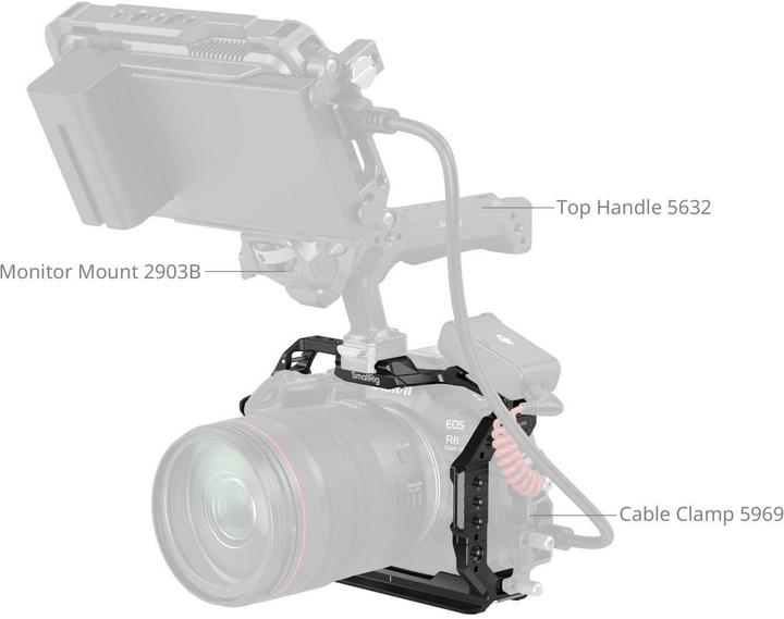 Actual product image SmallRig 5954 HawkLock Quick Release Cage for Canon EOS R6 Mark III / R6 Mark II (Cage)