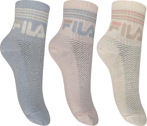 Produktbild FILA Junior Girl Quarter Plain Socks 3 Pairs Pack (3er Pack, 27 - 30)