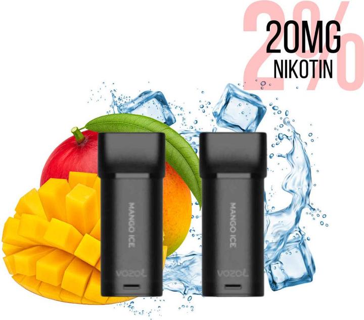 Actual product image Vozol Switch 600 POD, Mango ICE (Mango)