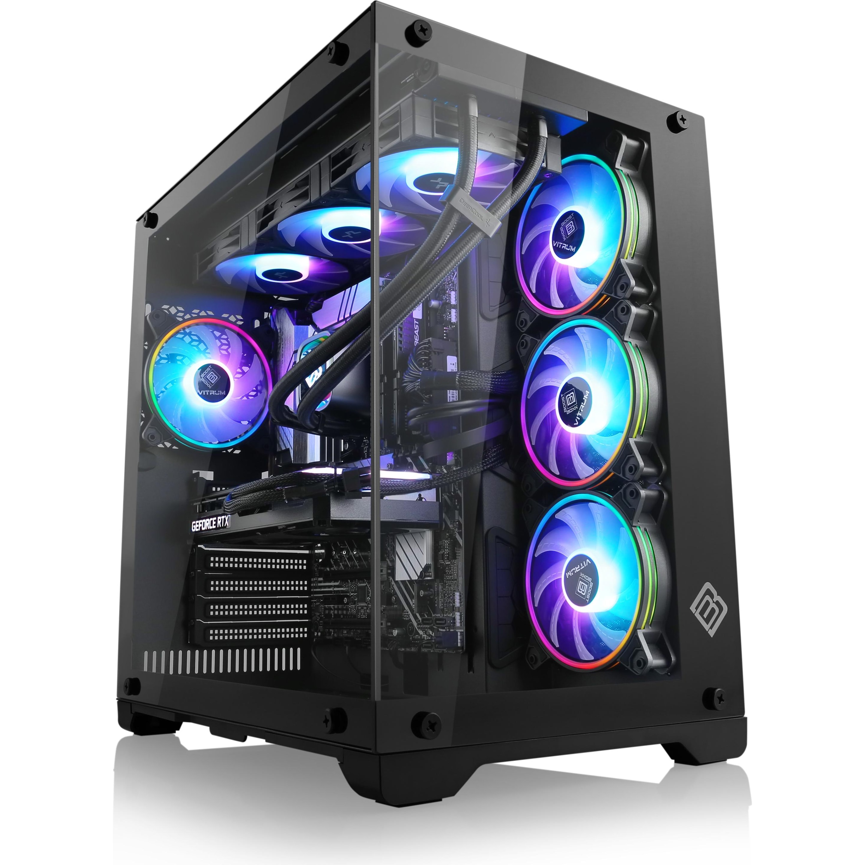 CSL M10680H GeForce RTX 4070 (Intel Core i7 14700KF, 32 GB, 2000 GB, GeForce RTX 4070), PC, Schwarz