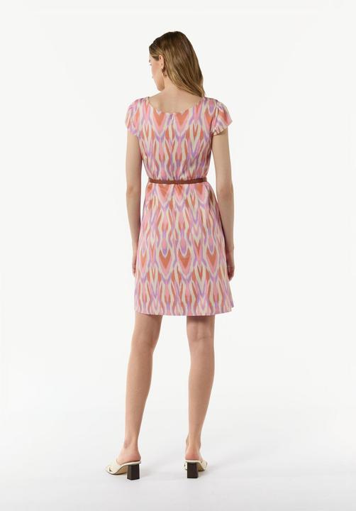 Actual product image Comma Kleid Gemustertes Etuikleid mit abnehmbarem Gürtel (38)