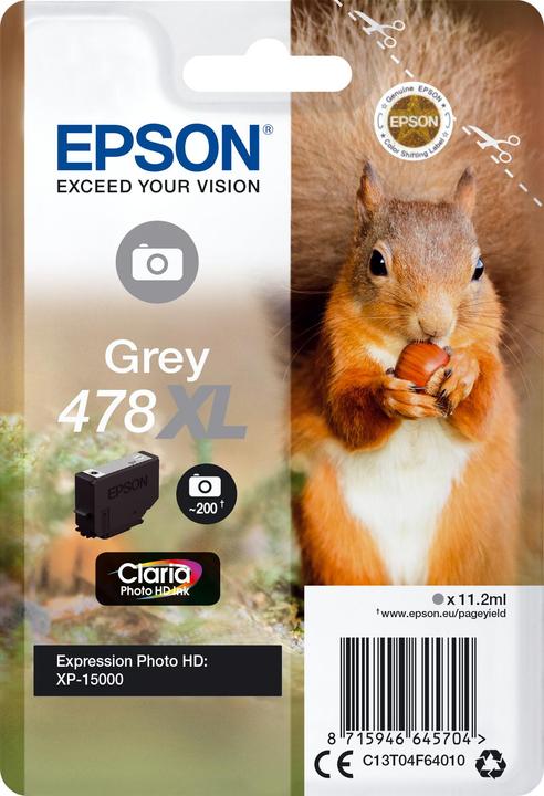 Produktbild Epson SINGLEPACK GREY 478XL (GY)