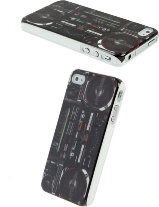 Produktbild König Design Schutzhülle Hard Case Hülle für Handy iPhone 4 & 4S Kofferradio (Apple iPhone 4, LG G4s)